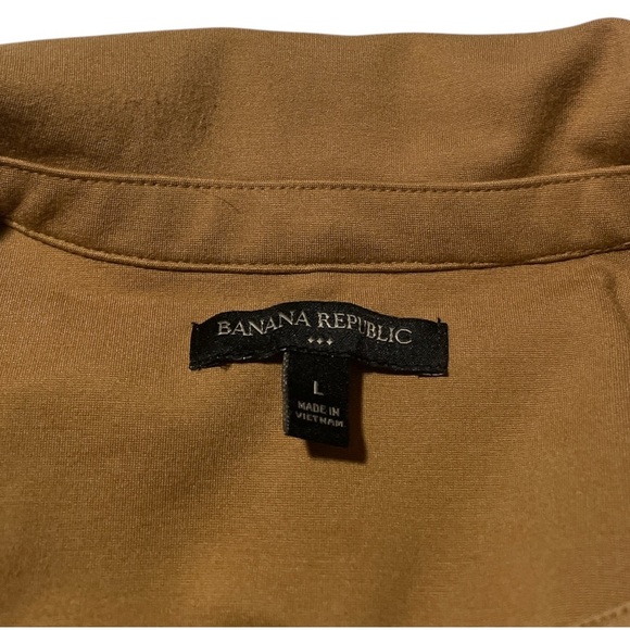 Banana Republic Long & Lean Ponte Knit Blazer Camel Large - Picture 3 of 9